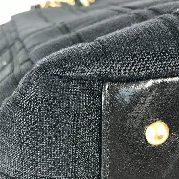 CHANEL CC CC Mark chocolate bar Tote Bag Shoulder Double Chain Bag Shoulder Bag - Picture 10 of 15